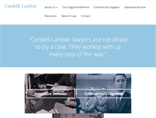 Tablet Screenshot of cardellilaw.com